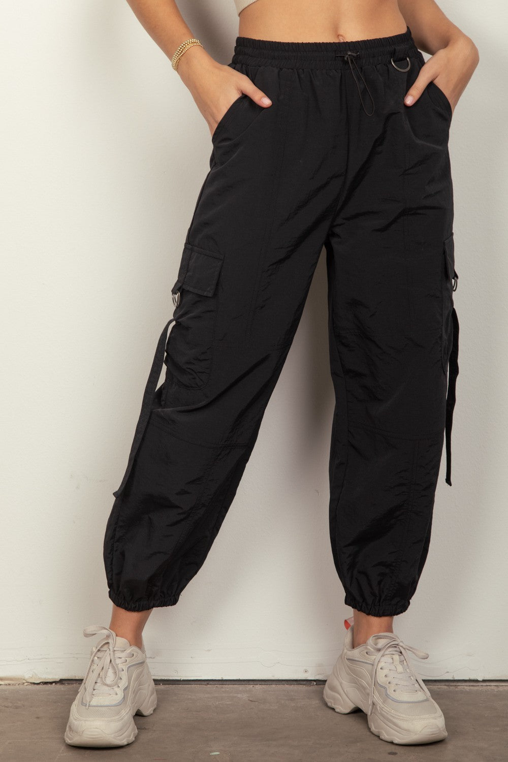 Aspen Elastic Waist Cargo Pants